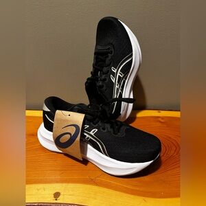 Asics Black and White Athletic Sneakers